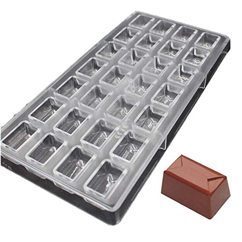 19329 / DIY Chocolate Molds Clear Hard Plastic Polycarbonate PC Mould Rectangle Shaped