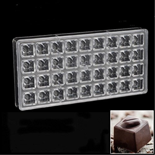 19401 / Coffee Bean Polycarbonate Chocolate Mold Mould Clear Hard Chocolate Maker Professional Candy Jelly Mould Cake Decoration Mold