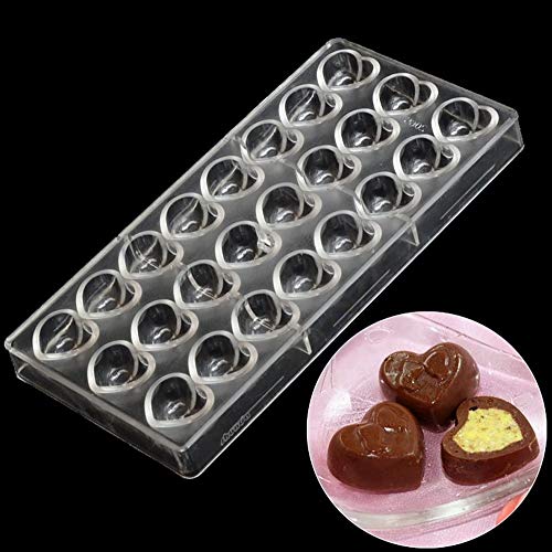 19282 / Heart with 2 Head Shaped Chocolate Candy Mold for wedding chocolate making