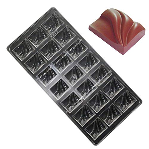 19377 / Polycarbonate Chocolate Candy Molds PC Mould Pastry Baking Tools Wave Shaped