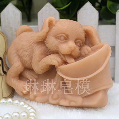 Silicone Soap Candle Mold Soap Making Mould DIY Handmade Molds Lovely Dog