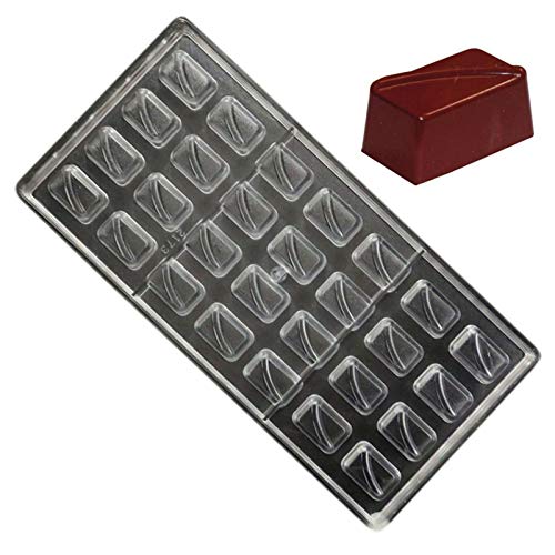 19331 / Rectangle DIY Chocolate Molds Clear Hard Plastic candy molds