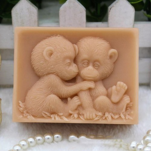 Animal Soap Mold Monkey Silicone Mold Crafted Molds Handmade Soap Candle Mold