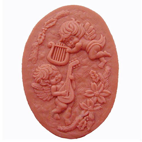 Music Angle Oval White Silicone Soap molds Craft Art Mould DIY Handmade for Soap Making Handmade