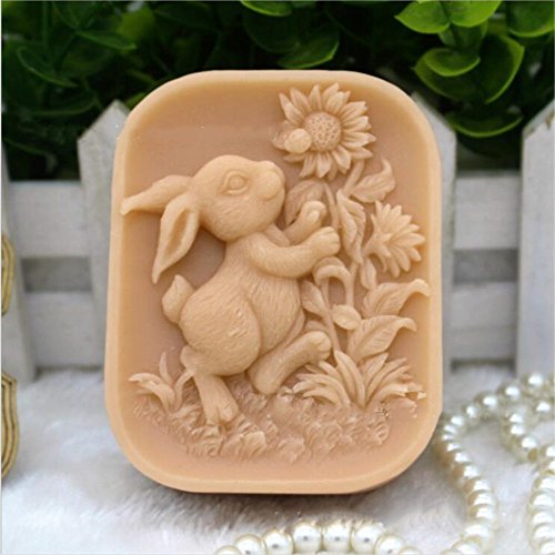 Rabbit Silicone Soap Mold Bunny Silicone Mold Crafted Molds Handmade Soap Mold