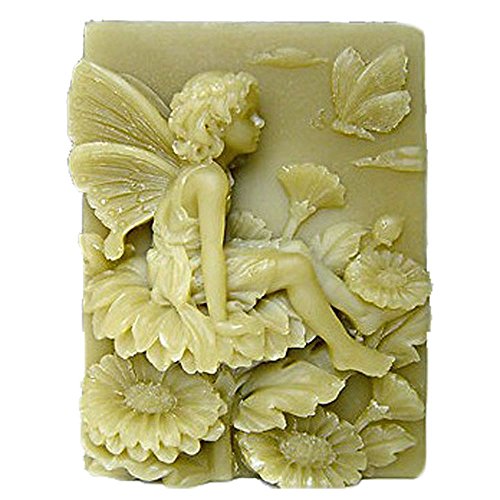 Soap Mold Soap Making Tools DIY Craft Candle Mould Silicone Molds Rectangle Girl and Butterfly