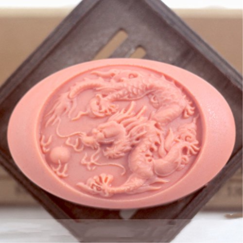 Grainrain Soap Mold Silicone Craft Dragon Soap Making Mould Candle Resin DIY Handmade Mold (15022)