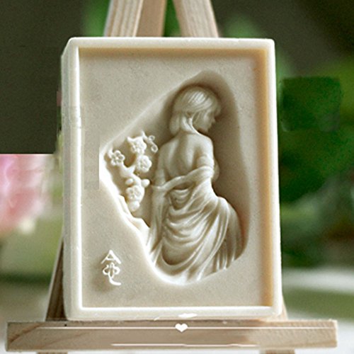 Grainrain Soap Mold Silicone Craft Girl Soap Making Mould Candle Resin DIY Handmade Mold (12214)