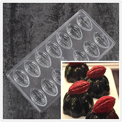 19391 / Cocoa Fruit Polycarbonate Chocolate Mold Mould Clear Hard Chocolate Maker Professional Candy Jelly Mould Cake Decoration Mold