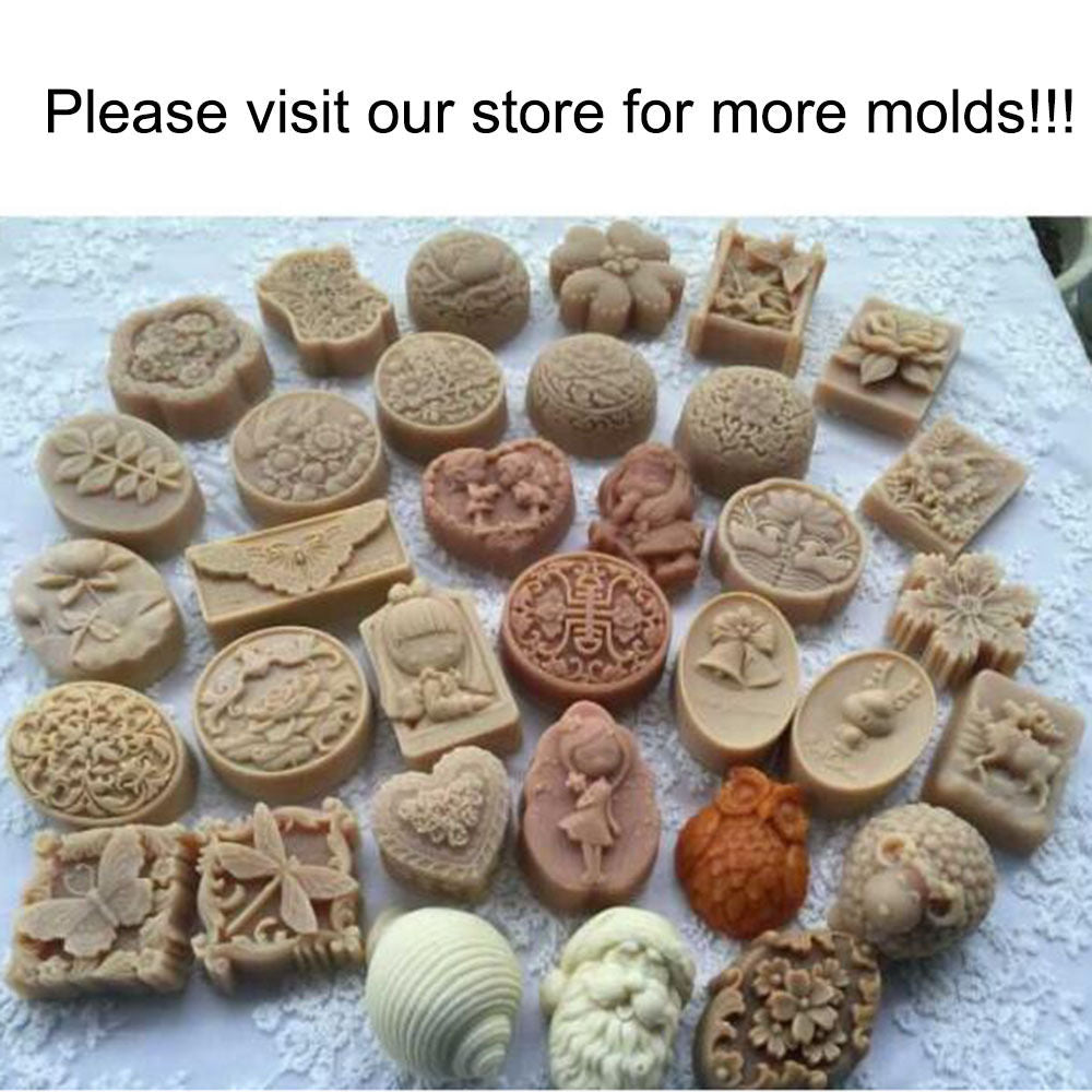 Grainrain Silicone Soap Bar Mold Moon Star Soap Mold Handmade DIY Craft Candle Resin Mould