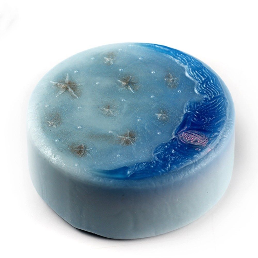 Grainrain Silicone Soap Bar Mold Moon Star Soap Mold Handmade DIY Craft Candle Resin Mould