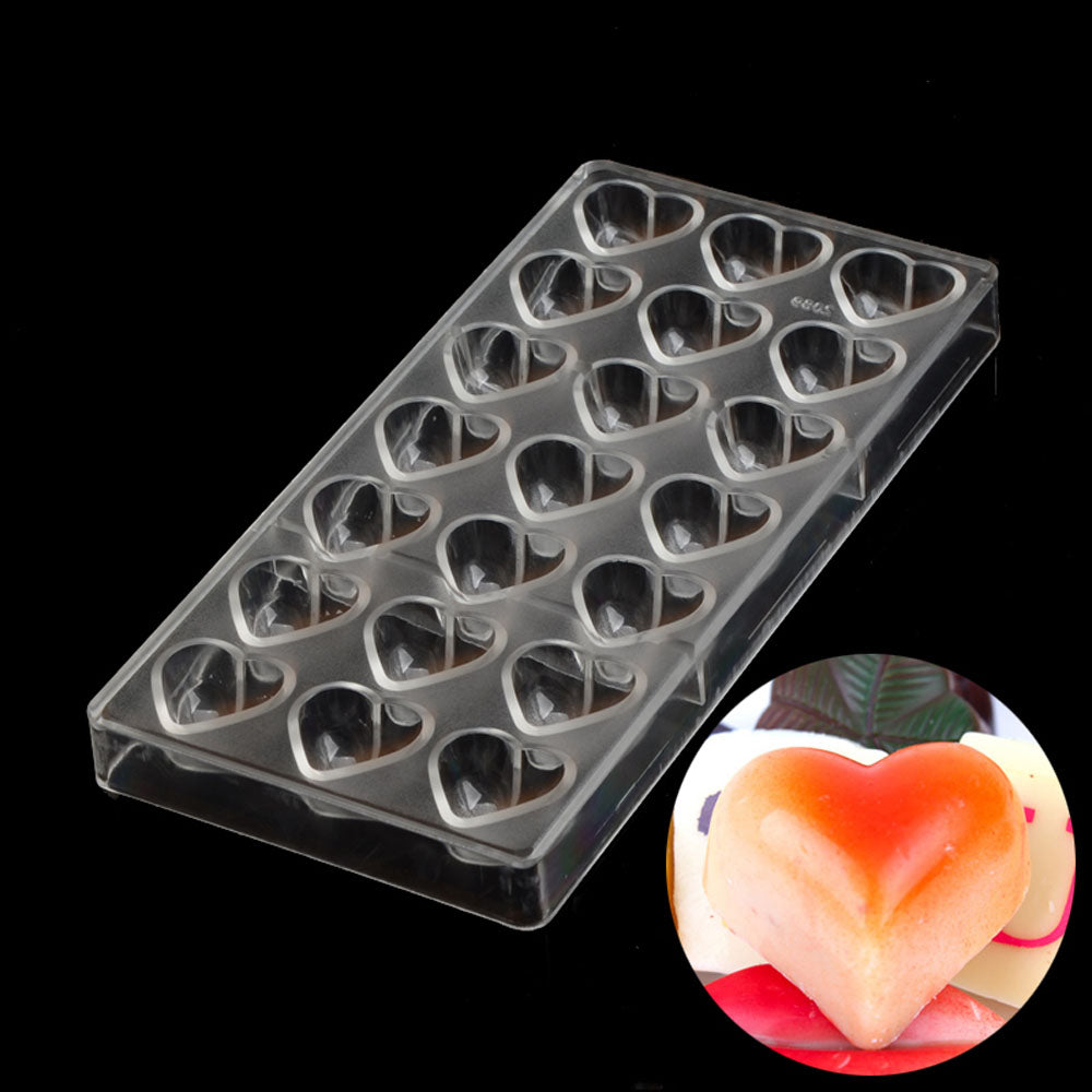 19268 / Heart Chocolate Plastic Candy Molds